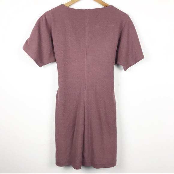 Express Dolman Sleeve Tie Waist Mauve Dress - Picture 7 of 9